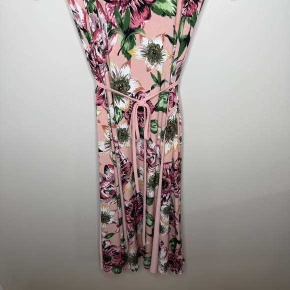 Nina Leonard Pink Floral Maxi Dress - Picture 4 of 14